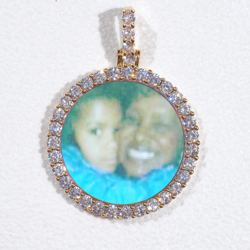 3D CIRCLE CUSTOM PICTURE PENDANT SMALL SIZE