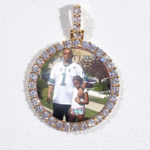 3D CIRCLE CUSTOM PICTURE PENDANT SMALL SIZE
