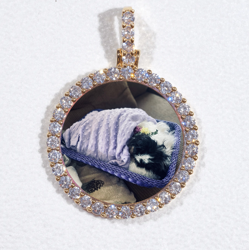 3D CIRCLE CUSTOM PICTURE PENDANT SMALL SIZE
