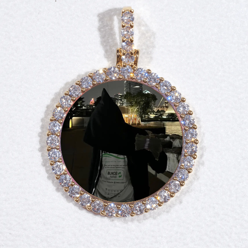 3D CIRCLE CUSTOM PICTURE PENDANT SMALL SIZE