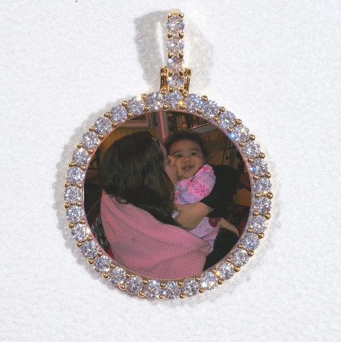 3D CIRCLE CUSTOM PICTURE PENDANT SMALL SIZE