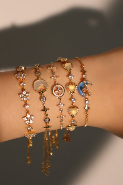 18K Real Gold Plated Starlight Bloom Bracelet
