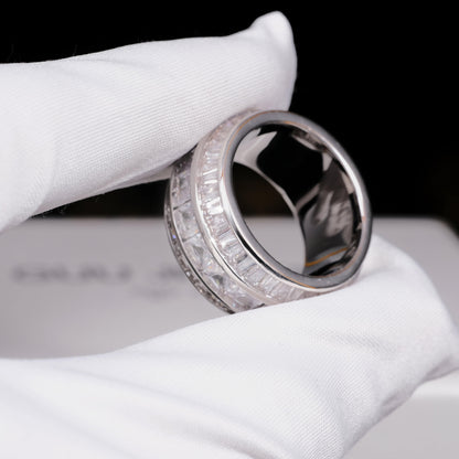3 Layer Baguette Band Ring
