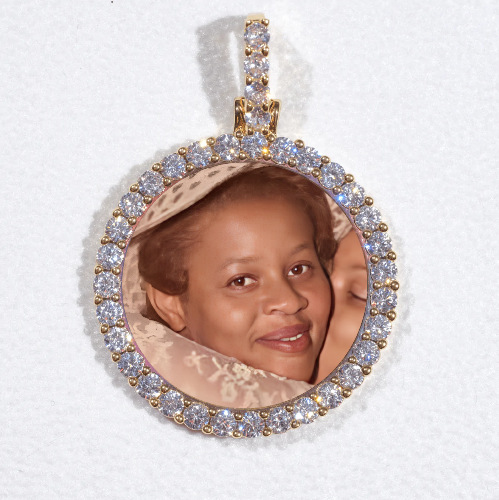 3D CIRCLE CUSTOM PICTURE PENDANT SMALL SIZE