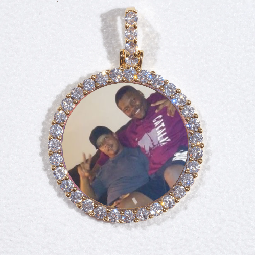 3D CIRCLE CUSTOM PICTURE PENDANT SMALL SIZE