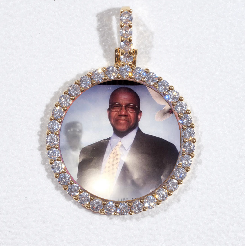 3D CIRCLE CUSTOM PICTURE PENDANT SMALL SIZE
