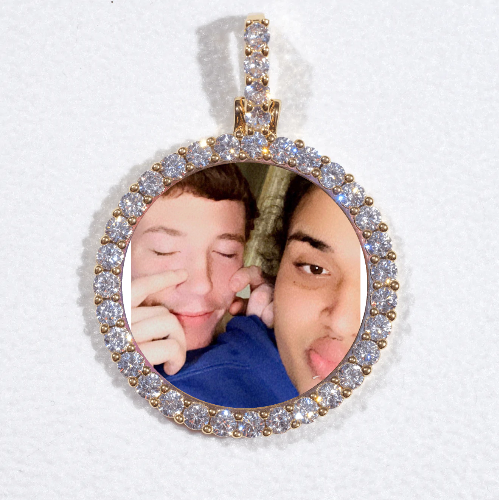 3D CIRCLE CUSTOM PICTURE PENDANT SMALL SIZE