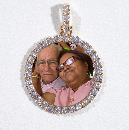 3D CIRCLE CUSTOM PICTURE PENDANT SMALL SIZE