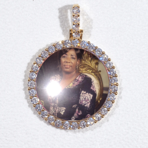 3D CIRCLE CUSTOM PICTURE PENDANT SMALL SIZE