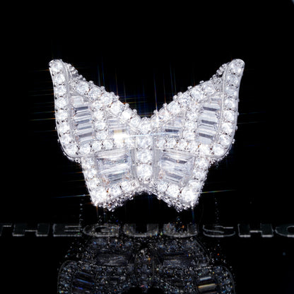 18k Gold-Plated CZ Hip Hop Butterfly Ring