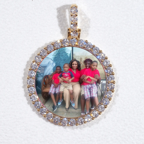 3D CIRCLE CUSTOM PICTURE PENDANT SMALL SIZE