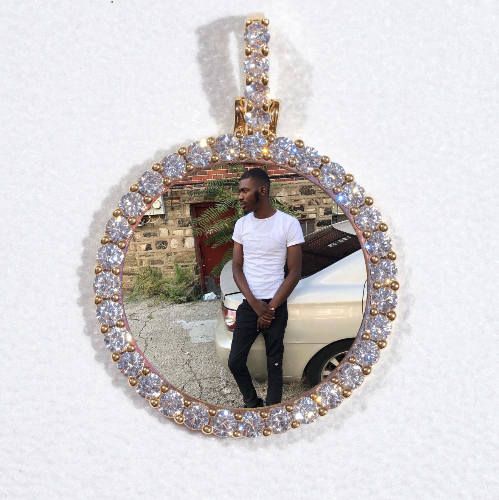 3D CIRCLE CUSTOM PICTURE PENDANT SMALL SIZE