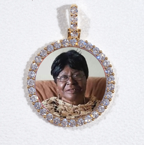 3D CIRCLE CUSTOM PICTURE PENDANT SMALL SIZE