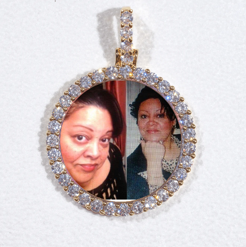 3D CIRCLE CUSTOM PICTURE PENDANT SMALL SIZE