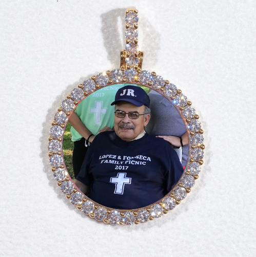 3D CIRCLE CUSTOM PICTURE PENDANT SMALL SIZE