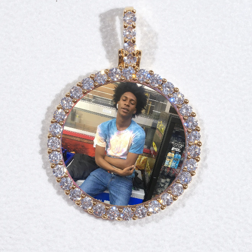 3D CIRCLE CUSTOM PICTURE PENDANT SMALL SIZE