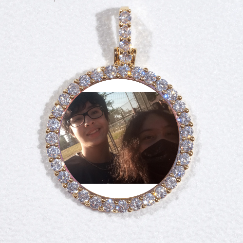 3D CIRCLE CUSTOM PICTURE PENDANT SMALL SIZE
