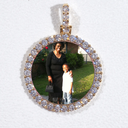 3D CIRCLE CUSTOM PICTURE PENDANT SMALL SIZE