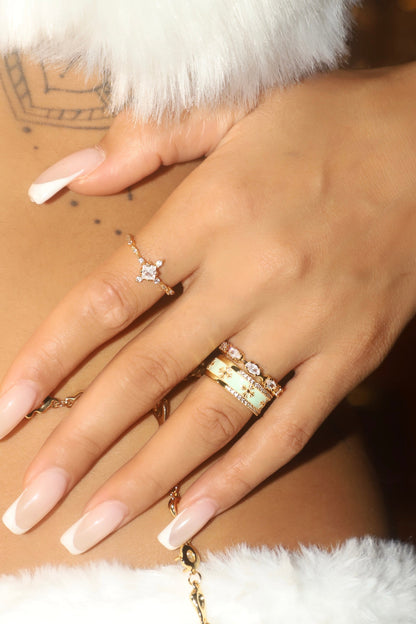 18K Real Gold Plated Starlight Ring