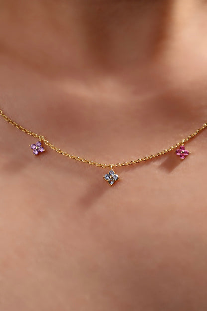 18K Gold Vermeil Color Petal Necklace