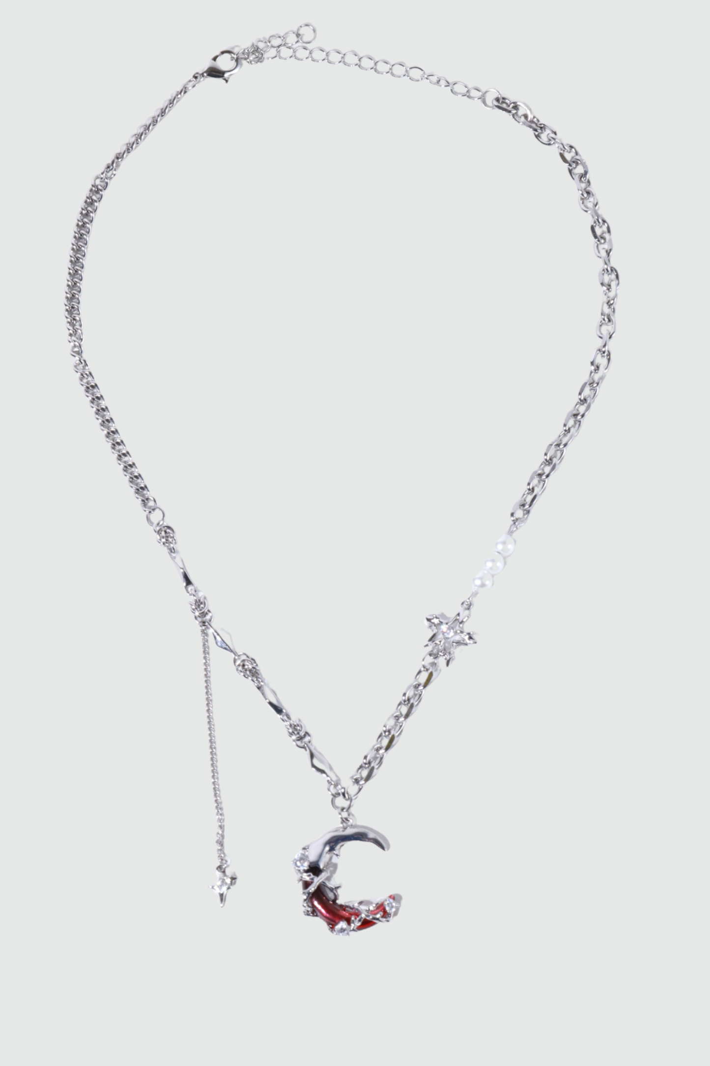 Red Moon Pearls Necklace