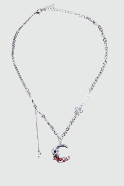 Red Moon Pearls Necklace