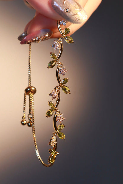14K Real Gold Plated Verdant Vines Bracelet