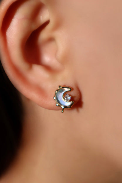 6 Pcs Moonstone + Starlet Earrings Bundle