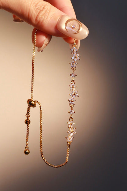 18K Gold Plated Starlight Petals Bracelet