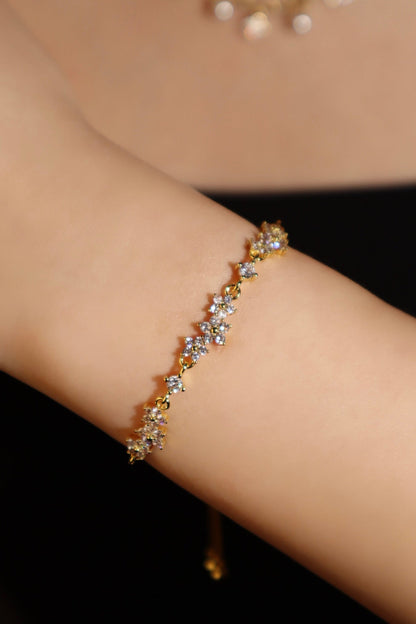 18K Gold Plated Starlight Petals Bracelet
