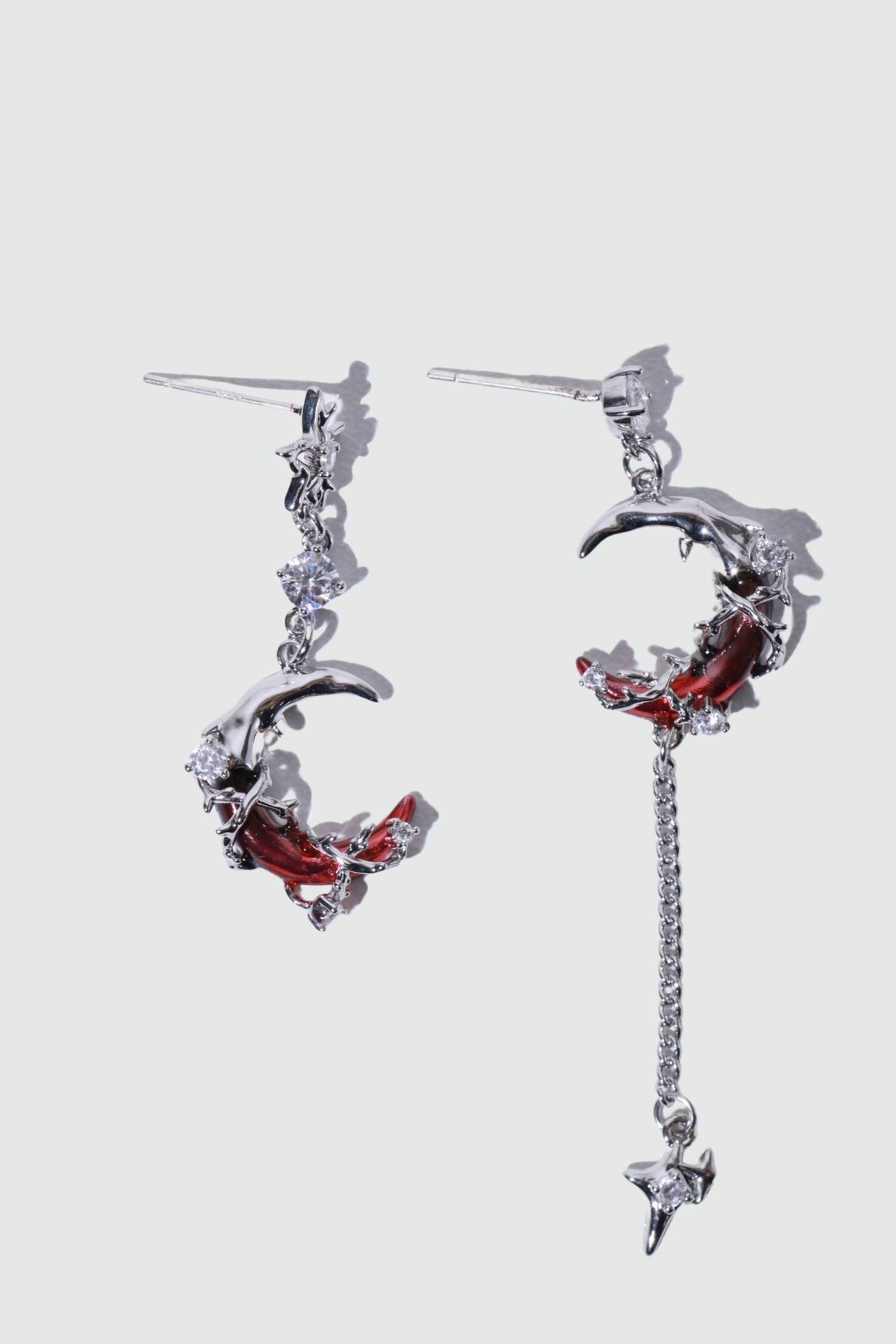 Red Moon Earrings