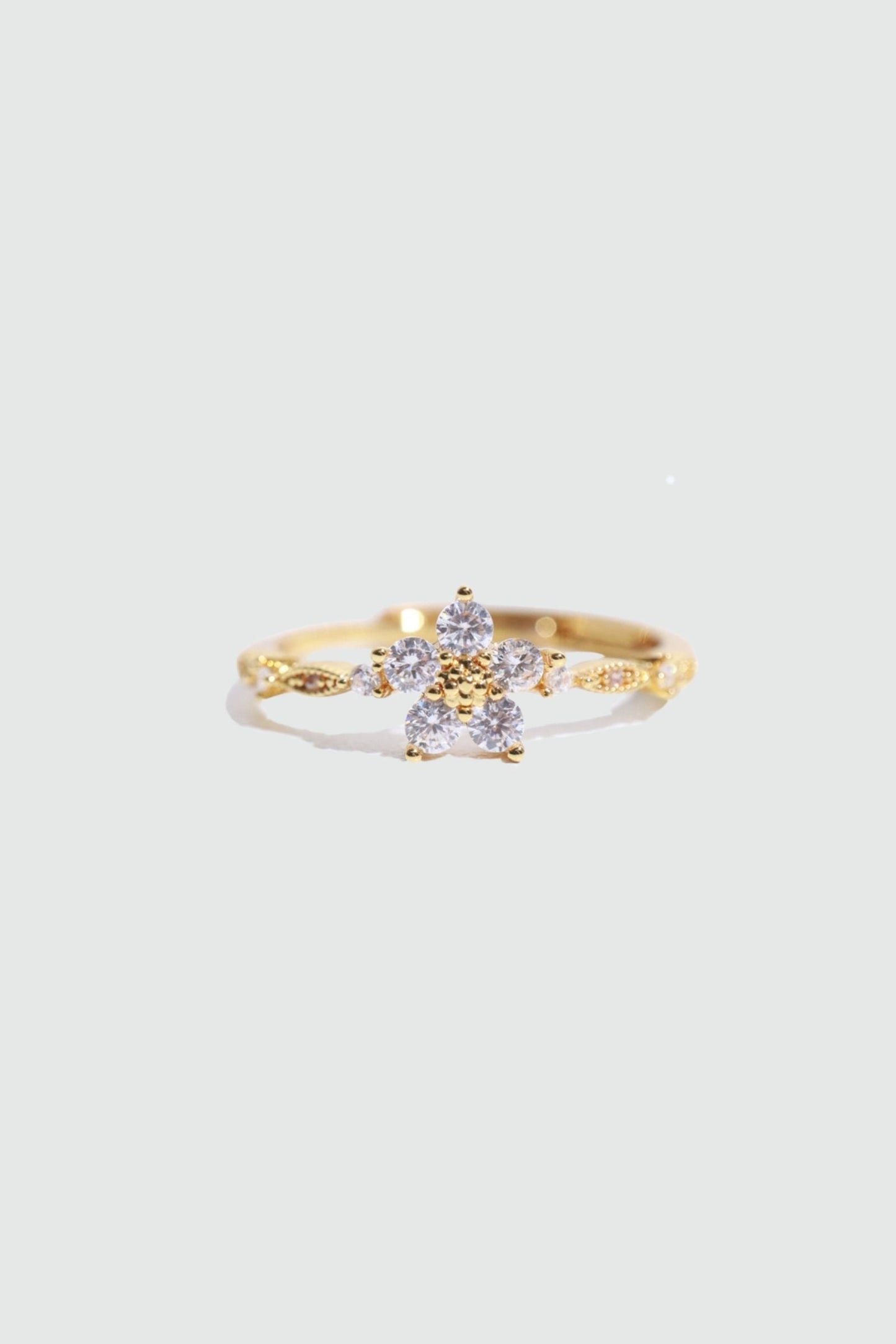 18K Real Gold Plated Starlight Bloom Ring