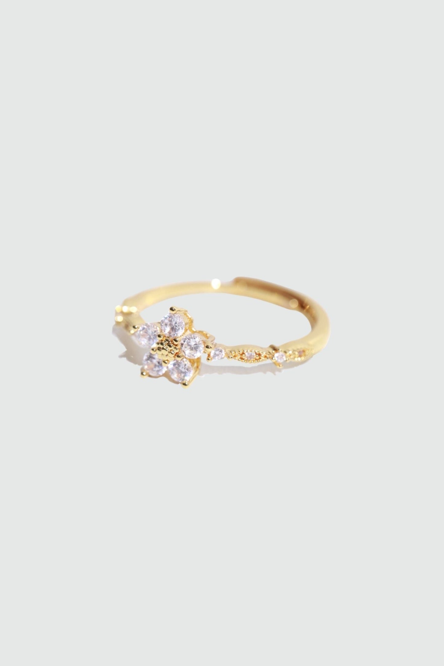 18K Real Gold Plated Starlight Bloom Ring