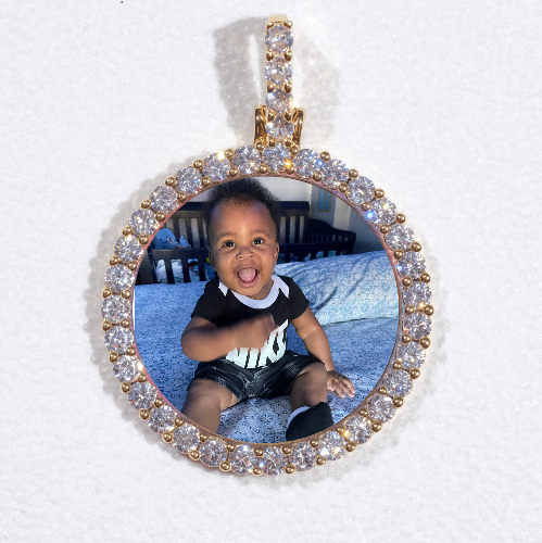 3D CIRCLE CUSTOM PICTURE PENDANT SMALL SIZE