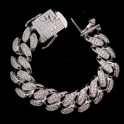 20MM Miami Cuban Link Hip Hop Bling Bling Bracelet