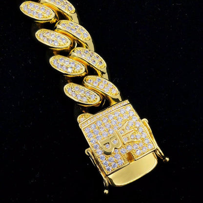 20MM Miami Cuban Link Hip Hop Bling Bling Bracelet