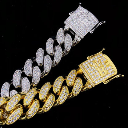 20MM Miami Cuban Link Hip Hop Bling Bling Bracelet