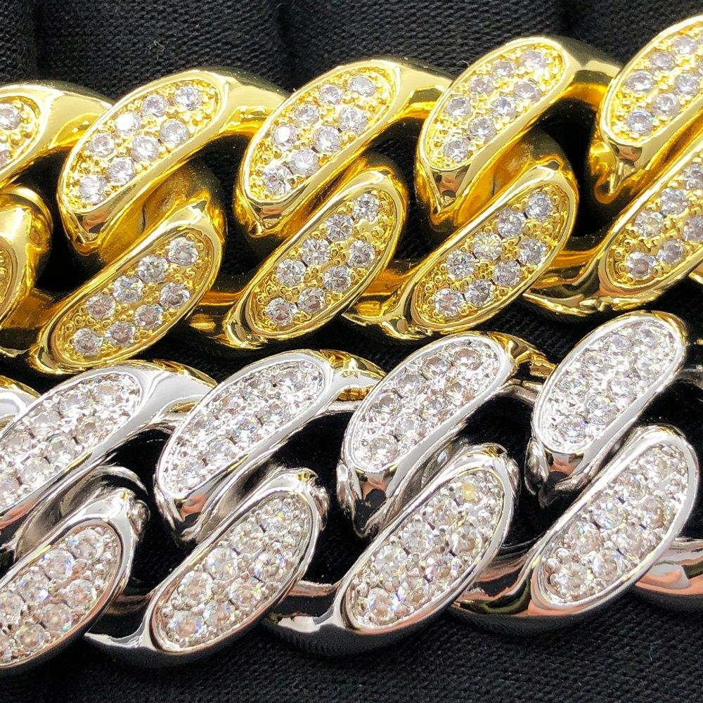 20MM Miami Cuban Link Hip Hop Bling Bling Bracelet