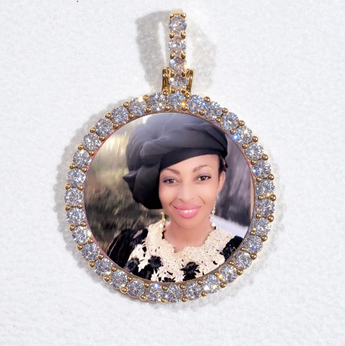 3D CIRCLE CUSTOM PICTURE PENDANT SMALL SIZE
