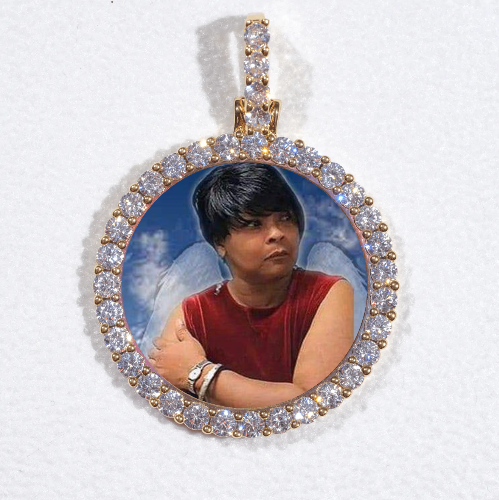 3D CIRCLE CUSTOM PICTURE PENDANT SMALL SIZE