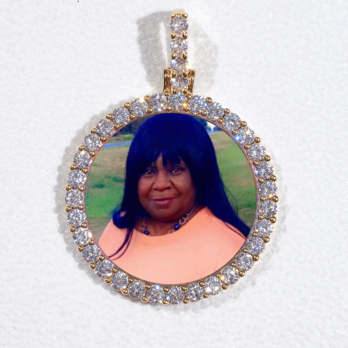 3D CIRCLE CUSTOM PICTURE PENDANT SMALL SIZE