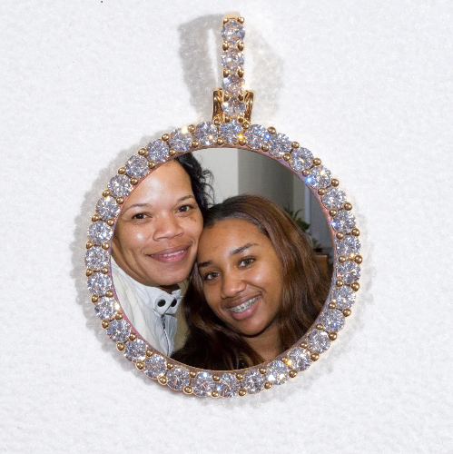 3D CIRCLE CUSTOM PICTURE PENDANT SMALL SIZE