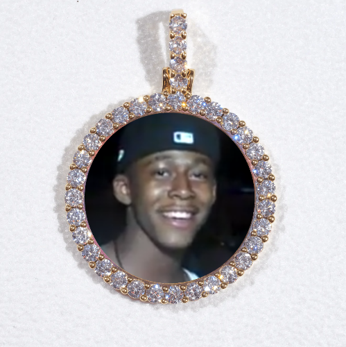 3D CIRCLE CUSTOM PICTURE PENDANT SMALL SIZE