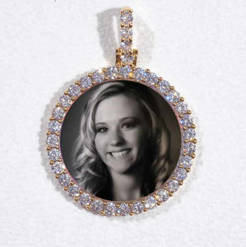 3D CIRCLE CUSTOM PICTURE PENDANT SMALL SIZE