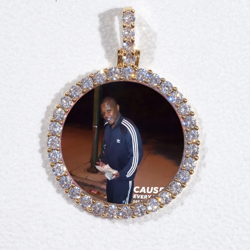 3D CIRCLE CUSTOM PICTURE PENDANT SMALL SIZE