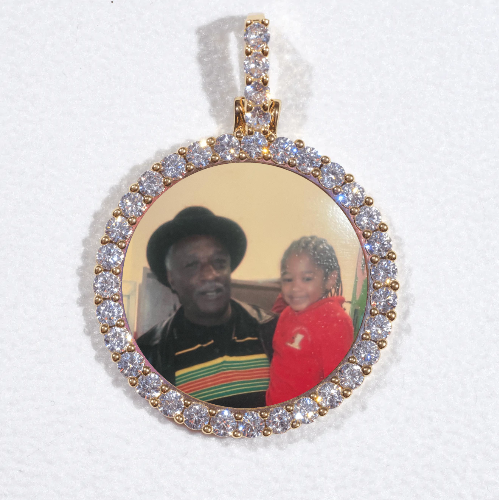 3D CIRCLE CUSTOM PICTURE PENDANT SMALL SIZE