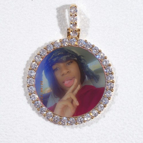 3D CIRCLE CUSTOM PICTURE PENDANT SMALL SIZE