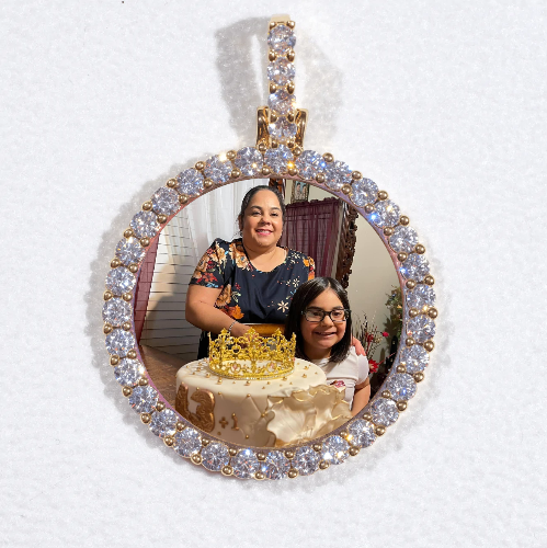 3D CIRCLE CUSTOM PICTURE PENDANT SMALL SIZE