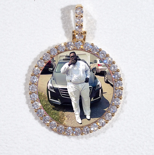3D CIRCLE CUSTOM PICTURE PENDANT SMALL SIZE