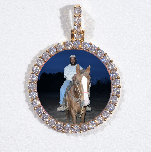 3D CIRCLE CUSTOM PICTURE PENDANT SMALL SIZE